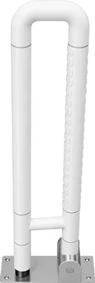 Image de Poignée, acier inoxydable, modèle rabattable, BLANC