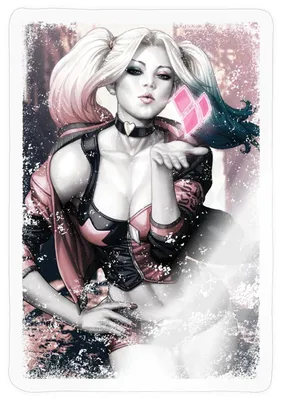 Produktbild von Spreadshirt Harley Quinn Comic Sticker Aufkleber, 10 x 10 cm, Transparent glänzend