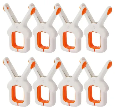 Strandtuchclips 8er-Pack, winddichte Wäscheklammern, 9 cm, bunt