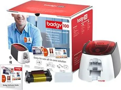 Produktbild von Evolis Badgy 100 - Plastikkartendrucker - Farbe - Thermosublimation/thermische Übertragung - CR-80 Card (85.6 x 54 mm)
