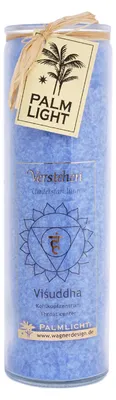 Produktbild von yogabox Chakra Kerze - hellblau 20 x 6,5 cm