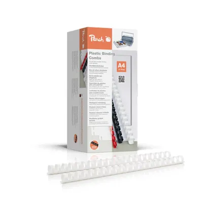 Image de Peach 510109 Peach Binderücken weiß    16mm 100er-Pack