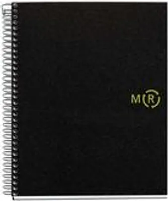 Produktbild von MAUL A603990, Einfarbig, Schwarz, A5, 120 Blätter, 80 g/m², Kariertes Papier