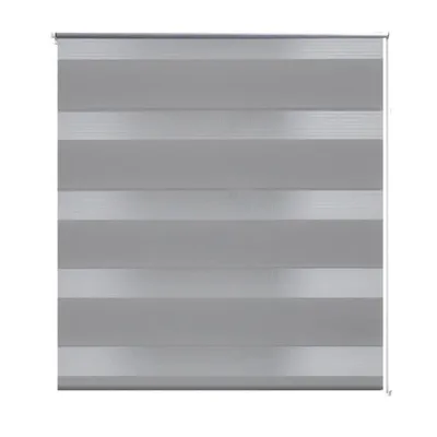 Produktbild von vidaXL Zebra-Rollo 140,9 x 175 cm, Stoffbreite 136,7 cm, grau