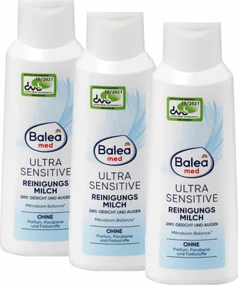 Imagen del producto de 3 unidades de Balea MED - Leche limpiadora ultra suave (3 x 200 ml)