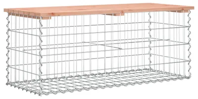 Produktbild von vidaXL Gartenbank aus Gabionen 103x44x42 cm Massivholz Douglasie
