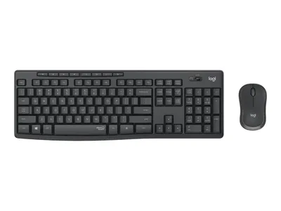 Immagine prodotto di Logitech MK295 Tastiera combinata wireless silenziosa Mouse incluso USB QWERTY US International Graphite