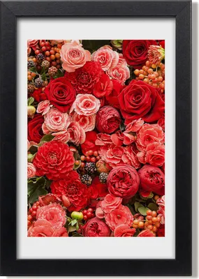 Produktbild von Bild 20x30 MDF-Rahmen, Wandkunst Ein Blumenstrauß