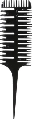 Produktbild von Haarfärbekamm 3-Wege-Abteilungskamm für Strähnchen Professioneller Webkamm Haarfärbe-Stylingwerkzeug für den Salongebrauch