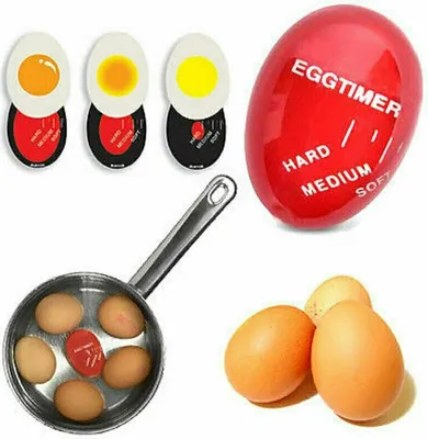 Produktbild von GKA Eiertimer Eieruhr Egg Timer Farbwechsel Eierkocher Küchentimer Küchenuhr für Eier weich medium hart
