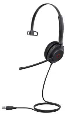 Produktbild von Yealink UH35 Mono UC USB-A Headset, Kabelgebunden, 20 - 20000 Hz, Büro/Callcenter, 96,5 g, Kopfhörer, Schwarz