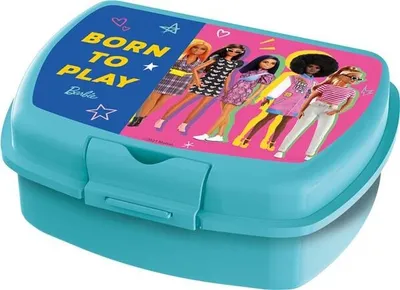 Produktbild von Brotzeitdose Barbie türkis