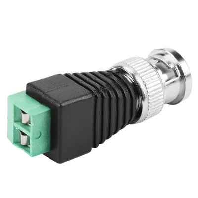 Zdjęcie produktu dla Adapter męski BNC, adapter kamery, złącze koncentryczne, złącze kabla BNC, adapter terminala