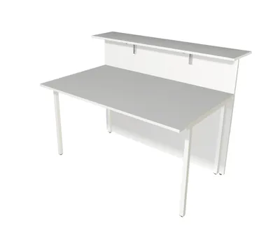 Produktbild von Anbau-Theke Atlantis Grundtheke 2-seitig gerade 135x92x108cm weiß