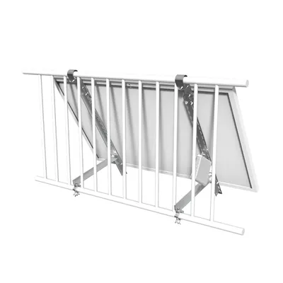 Produktbild von enjoy solar® Verstellbare Aluminium-PV-Halterung für Balkonkraftwerk, 0–65°, für Balkongeländer, inkl. Montagematerial, 0% MwSt.