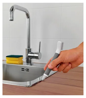 Produktbild von Fugenbürste mit Schaber – Ergonomisch für Fugen und Rillen