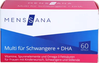 Obrázek produktu pro MensSana Multi pro těhotné + DHA kapsle, 60 kapslí