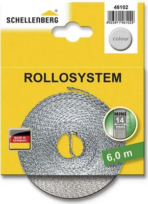 Image de Sangle Volet Roulant 14mm Gris Résistante, Durable, Facile à Installer - Schellenberg