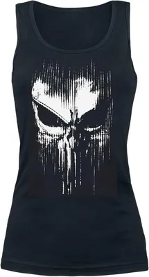 Produktbild von The Punisher Tank-Top Damen Abstract Skull schwarz XL