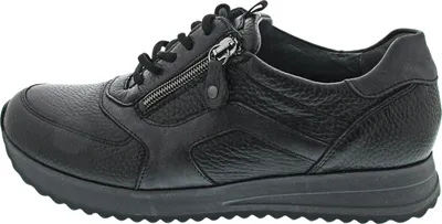 Zdjęcie produktu dla Waldläufer H-Vicky 752002-001 damskie buty sznurowane, wygodne, skórzane, czarne - buty damskie, wygodne buty sznurowane, czarne, skórzane (hirsch bronx)