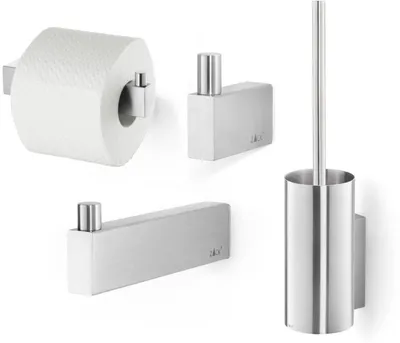 Produktbild von ZACK Linea Toilettenzubehörset 4-in-1 Edelstahl matt