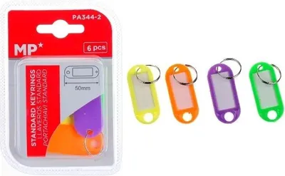 Image de Porte-clés, lot de 6, colorés