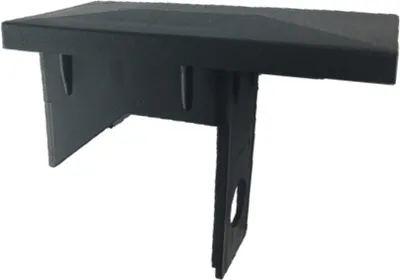 Produktbild von 2 Stück Pfostenkappe mit Überstand für Pfosten 60x40mm Doppelstabmattenzaun