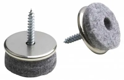 Produktbild von Parkett-Gleiter mit Schraube, Ø 24 mm, 4 Stück