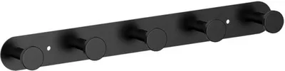 Produktbild von Unyqoos Schwarze Wandhaken® aus Edelstahl für vielseitige Nutzung im Haushalt