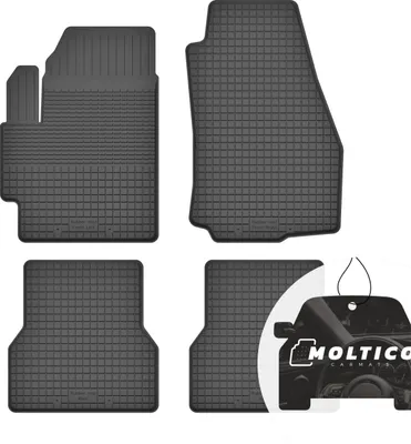 Produktbild von Gummimatten mit Rand Auto Fußmatten Gummi Automatten Passgenau 4-teilig Set - passend für Volvo XC70 II 2000-2007