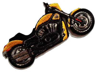 Obrázek produktu pro Nášivka na motorku, nažehlovací nášivka, nažehlovací aplikace, nášivky, k nažehlení, velikost: 10,5 x 5,5 cm