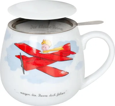 Obrázok produktu pre Könitz Hrnček, šálka, čajová šálka, so sitkom a viečkom, porcelán, 420 ml, 11 5 143 2316