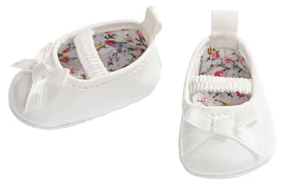 Produktbild von Heless Puppenschuhe Ballerina weiß 30-34 cm - Puppenzubehör