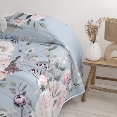 Immagine prodotto di Copriletto Soft Bouquet 180x260 cm (letto 80/90/105) 100 % cotone (esterno) 100 % poliestere (imbottitura) Europe