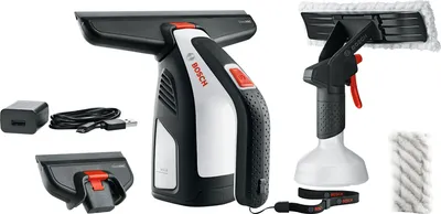 Produktbild von Bosch Home and Garden Glass Vac Solo Plus Fenstersauger Schwarz, Grau (06008B7200)
