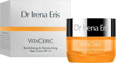 Produktbild von Dr Irena Eris VitaCeric Revitalizing-Moisturizing Cream SPF 15, Tagescreme, Frauen, Jeder Hauttyp, Gesicht, Anti-Falten, Feuchtigkeitsspendend, Revitalisierend, 50 ml