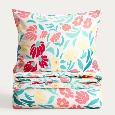 Produktbild von HOMLA CALEYA florale Mikrofaser-Bettwäsche 220x200 + 2*70x80 cm