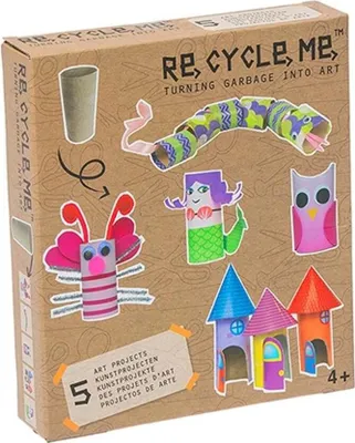 Produktbild von Re-Cycle-Me Basteln mit Papprolle für Mädchen - Bastelset Re-Cycle-Me