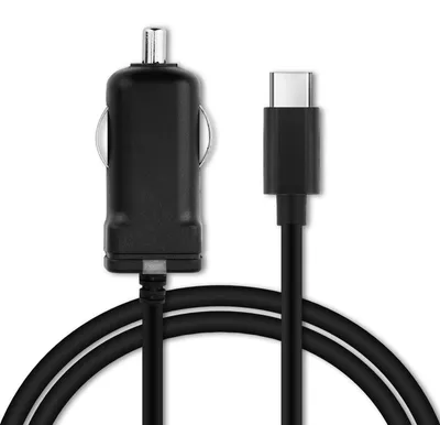 Produktbild von subtel 2.4A KFZ Ladegerät für 12V Zigarettenanzünder kompatibel mit Nokia 8.3, 8.1 / 7.2, 7.1, 7+ / 6.2, 6.1 / 5.4, 5.3 / 3.4 / 9 Pureview / M2 Ladekabel USB C Type C Autolader 1.1m Kabel 5V Stecker, Auto