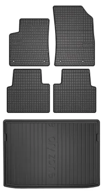 Obrázok produktu pre Gumové autokoberce SolidPRO + vaňa kufra DryZone pre: Opel Crossland X 2017-2024 SUV 5 ks