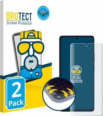 Produktbild von 2x BROTECT Fullscreen Schutzfolie für Xiaomi Poco M6 Pro 4G Displayschutz Folie Fullcover Matt Entspiegelungsfolie