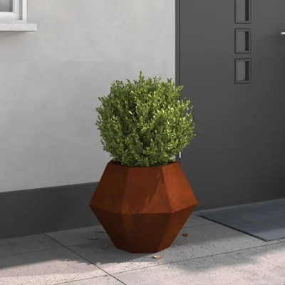 Obrázek produktu pro Maison Exclusive - Květináč Rusty 50 x 50 x 40 cm, odolný proti povětrnostním vlivům, ocel