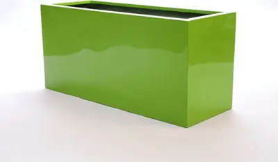 Produktbild von Elegant Einrichten | Pflanzkübel | Fiberglas | rechteckig | 84x30x40cm | hochglanz avocado grün