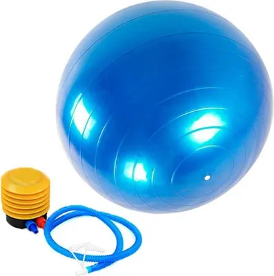 Produktbild von Gymnastikball inkl. Pumpe Fitnessball Blau Sportball Sitzball Yogaball Pilates Ball