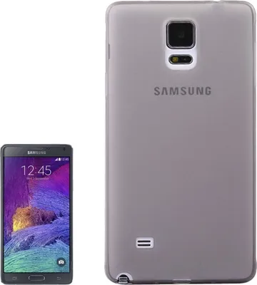 Produktbild von Schutzhülle Case Ultra Dünn 0,3mm für Handy Samsung Galaxy Note 4 SM-N910 Grau