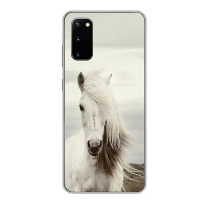Produktbild von MuchoWow® Handyhülle Schutzhülle Hülle für Samsung Galaxy S20 Pferd - Strand - Mähne Silikon Softcase Handy Hülle - Bild