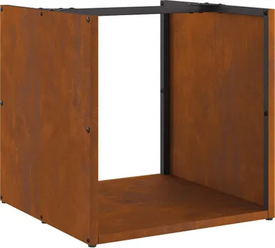 Immagine prodotto di Rastrelliera per Legna da Ardere 40x40x40 cm in Acciaio Corten