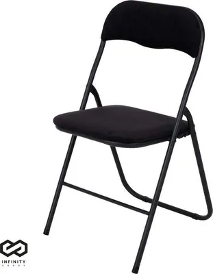 Produktbild von Infinity Goods Klappstuhl – Faltstuhl – Samt – Esszimmerstuhl – Klappstuhl – 43 x 47 x 80 cm – Stuhl
