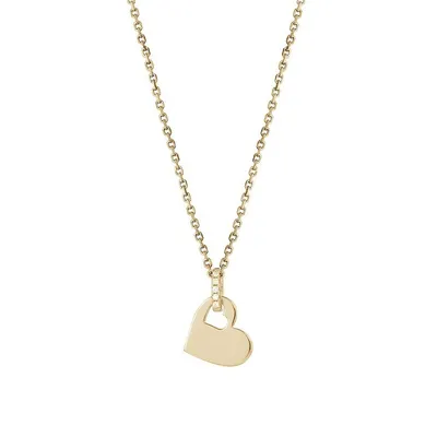 Produktbild von Xenox Damen 925 Sterling Silber Halskette mit Herz-Anhänger mit Zirkonia in bicolor - XENOX Heart & Love - XS3486GK
