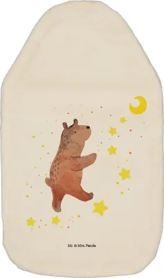 Produktbild von Mr. & Mrs. Panda Bettflasche Bär Träume - Weiß - Geschenk, Träumen, Wärmflasche mit Bezug, Wärmflaschen, gummi, Wärmekissen, Traumdeutung, naturkautschuk, Traum, Teddy